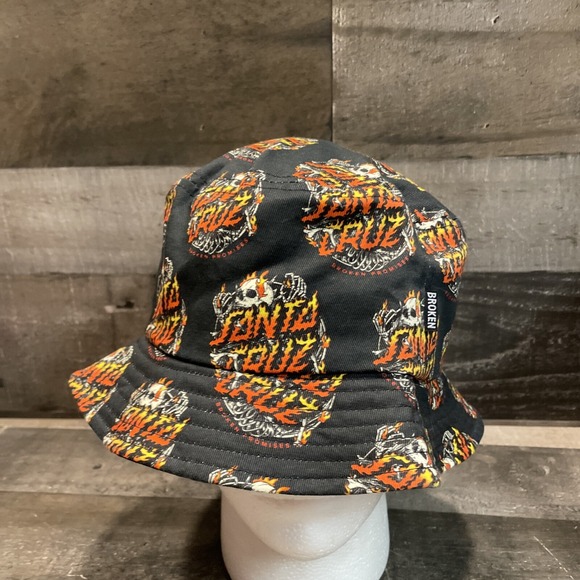Santa Cruz Skateboards Other - Broken Promises Santa Cruz Boneyard Black Bucket Hat One Size Fits All